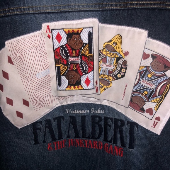 PLATINUM FUBU - FAT ALBERT DENIM JACKET *RARE* - Picture 2 of 6